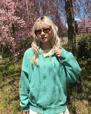 Oversized Basic Zip Hoodie