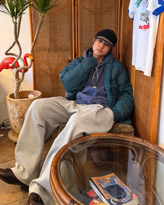 String waist sweatpants