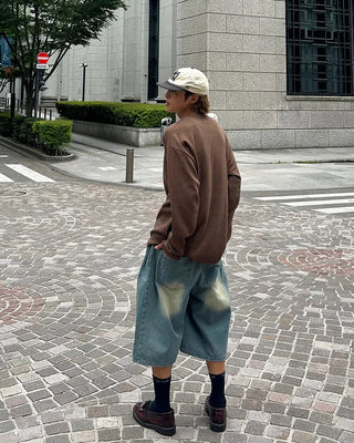 Vintage Wash Bermuda Denim