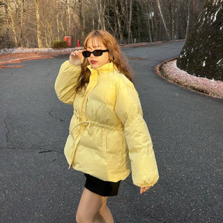 Waist String Padded Jacket
