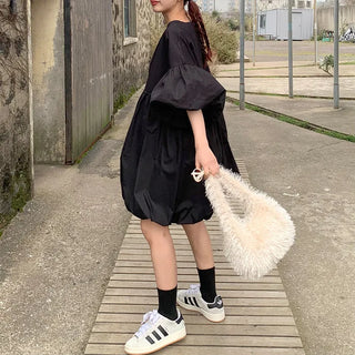Balloon Fit Mini Dress