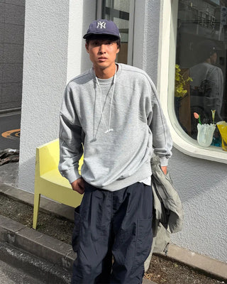 Supima cotton panel sweatshirt