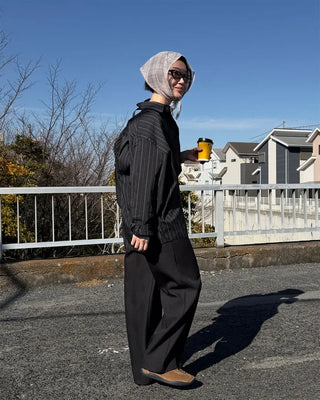Double-waist slacks