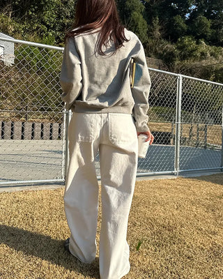 Cotton wide-leg pants