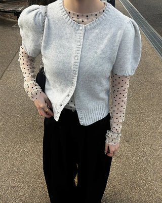 Polka Dot See-Through T-Shirt