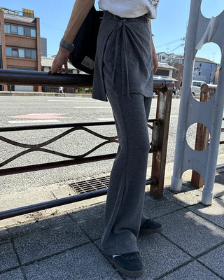 Wrap skirt pants