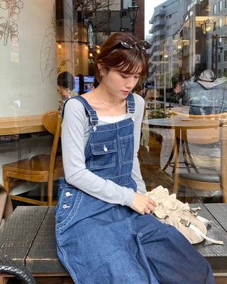 Loose-fit overalls