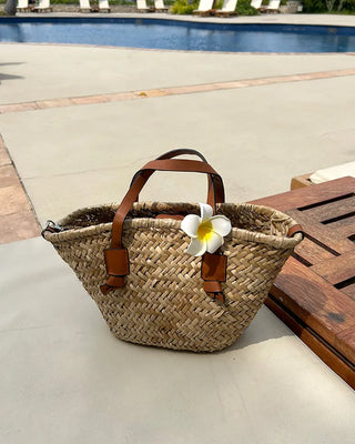 Rattan tote bag