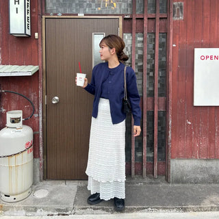 Lace long skirt
