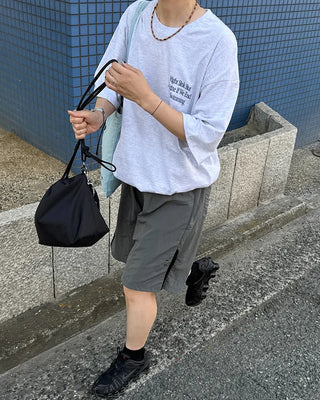 [8th Re-release] (ORIGINAL) Medium Drawstring Shoulder Bag (black)