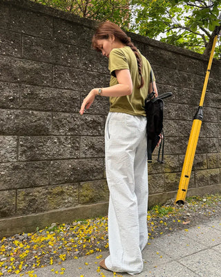 Seersucker striped pants