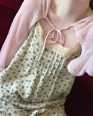 Flower lace mini dress