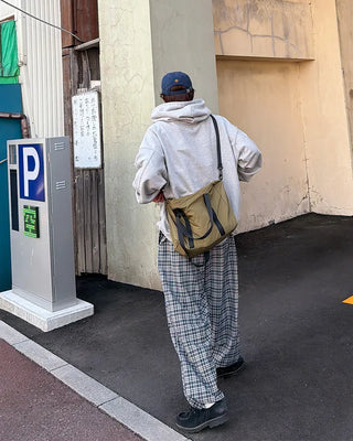 Checked Easy Wide Pants