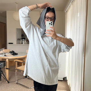 Side-slit boxy T-shirt