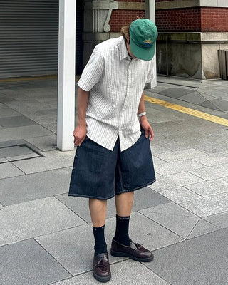 Non-Fade Carpenter Bermuda Denim