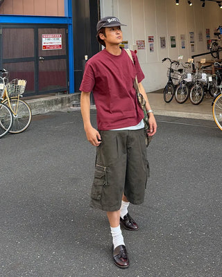 Cargo zip shorts