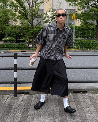 Pintuck Bermuda Shorts
