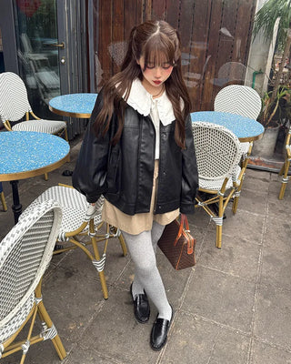 Gathered mini skirt