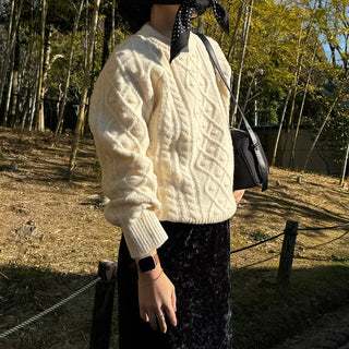 Casual Round Knit Sweater