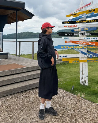 Two-pleat Bermuda shorts