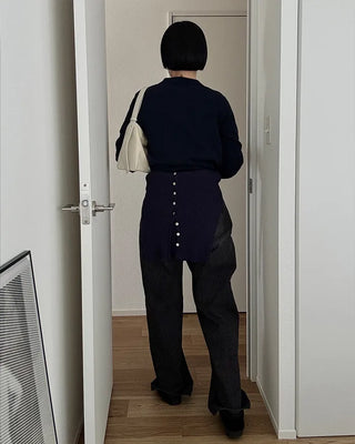 Modern wool color knit