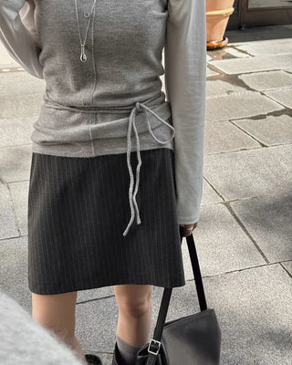 Layered strap knit