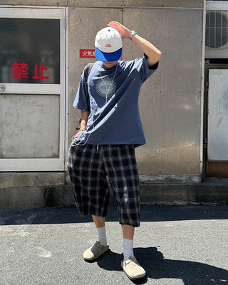 Checked Bermuda shorts
