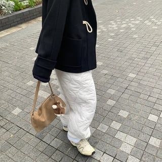 Suede tote bag