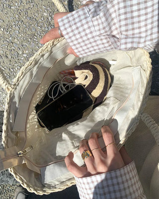 Rattan Mesh Shoulder Bag