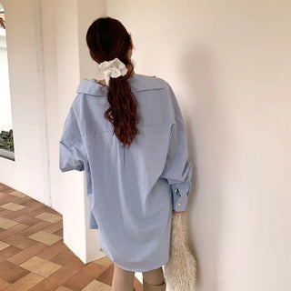 (Unisex) Oversized Cotton Shirt