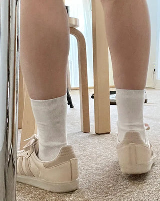 Warm-colored simple socks