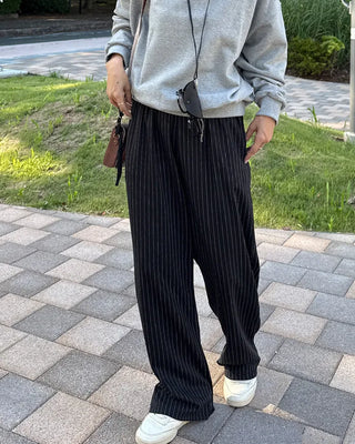 Striped Banding Pants