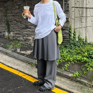 Round Boxy Long-Sleeve T-Shirt