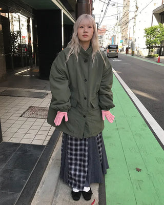 Label Point Long Gloves