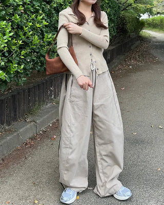 Elastic waist sweatpants