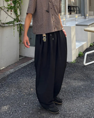 Double Pintuck Balloon Slacks