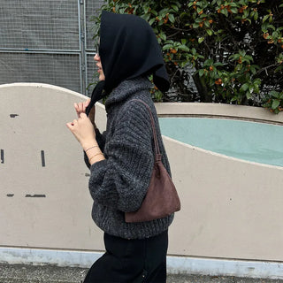 Cable Zipper Cardigan