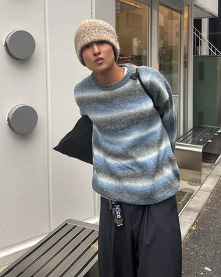 Mohair striped knit