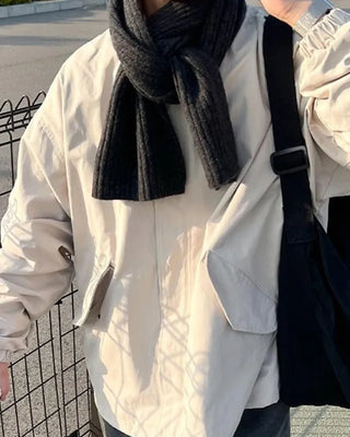 Rib-knit scarf
