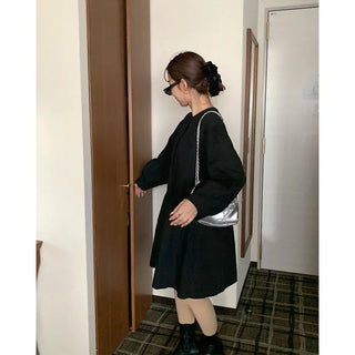 Pintuck Mini Dress
