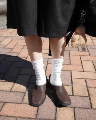 Square mule loafers