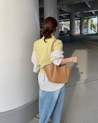 Button Collar Knit Polo Top
