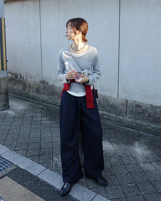 Zip-button knit cardigan