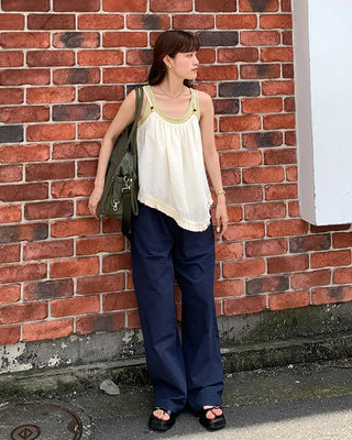 Banding Straight Pants