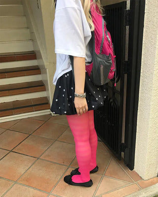 Striped color stockings