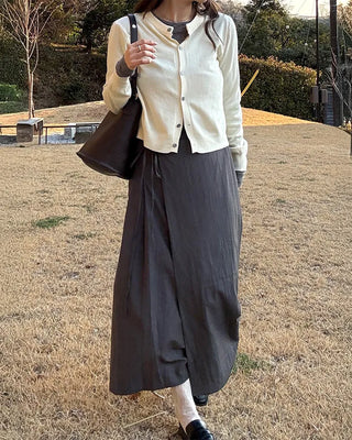 Ribbon wrap skirt