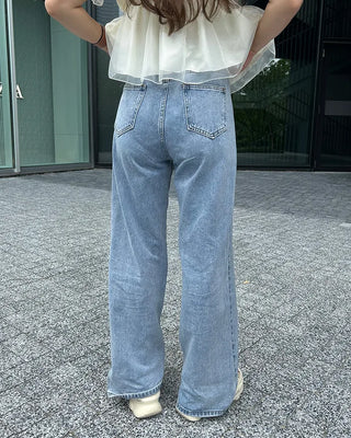 Heart Stud Denim Pants