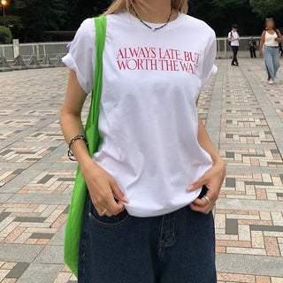 Lettering Point Short-Sleeve T-Shirt