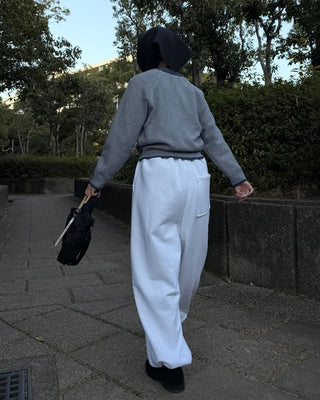 2-Way Wide Waist Elastic Pants