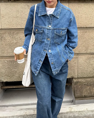 Oversized denim jacket